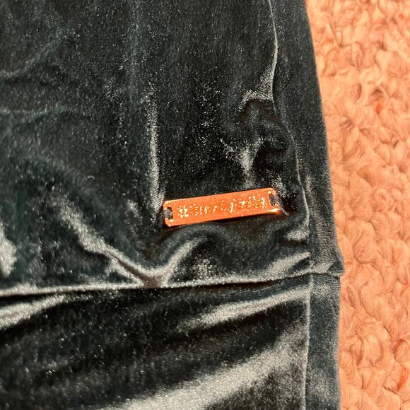 Sweaty Betty Velvet Restore One Shoulder Sweatshirt Sz S Green Holiday - Picture 3 of 7